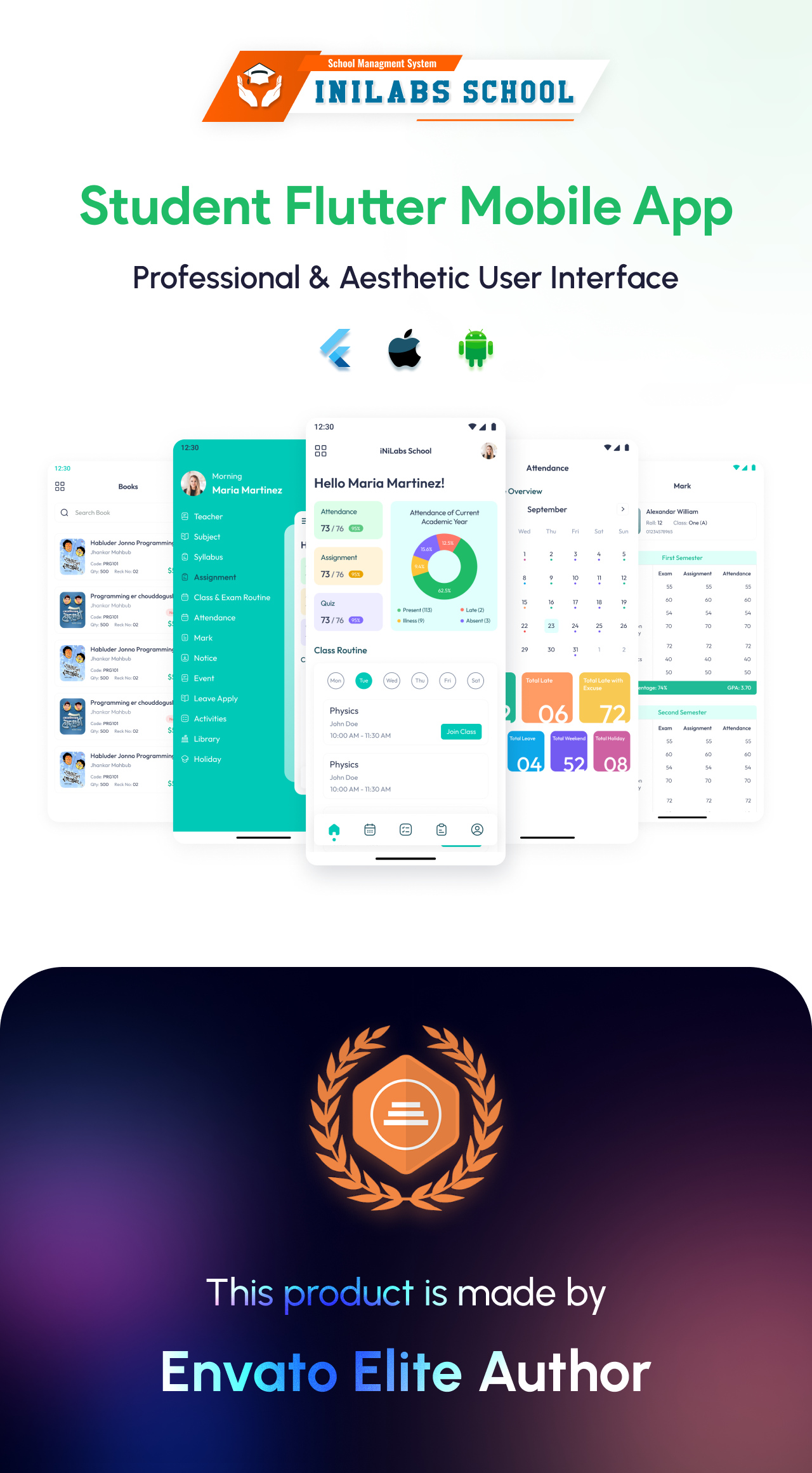 What's included with the Eduking – Android App for School Management System?